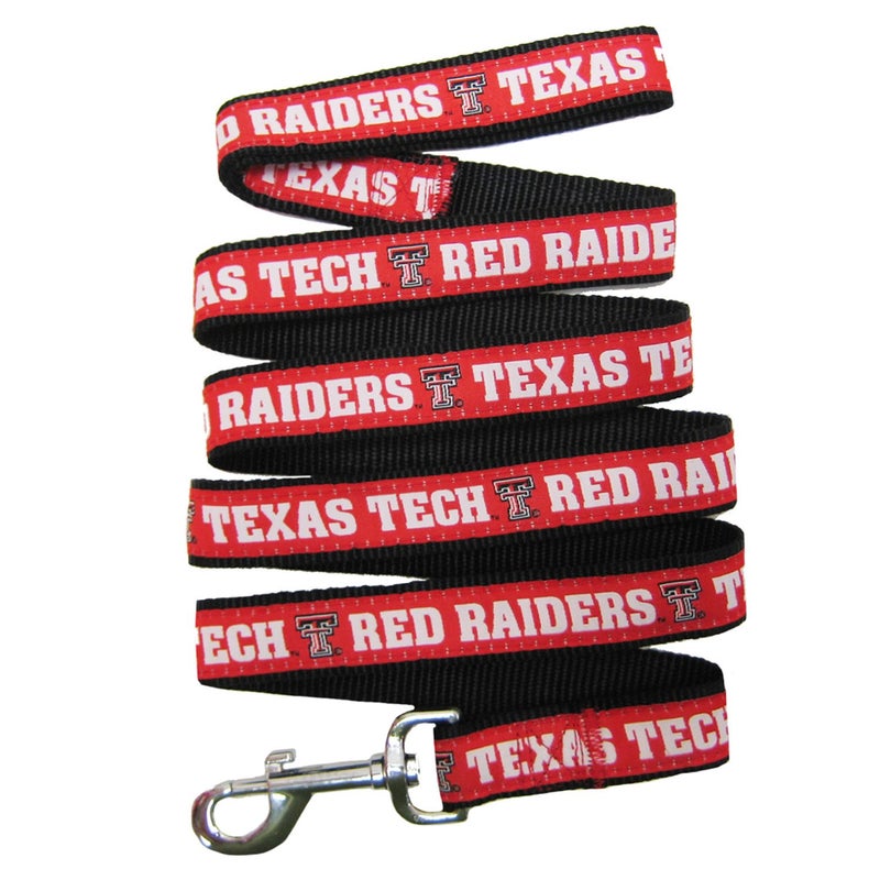 Pets First NCAA PET Leash, Large, Texas Tech Red Raiders, Shiny & Colorful Leash for Dogs & Cats Licensed by The NCAA - Image 1